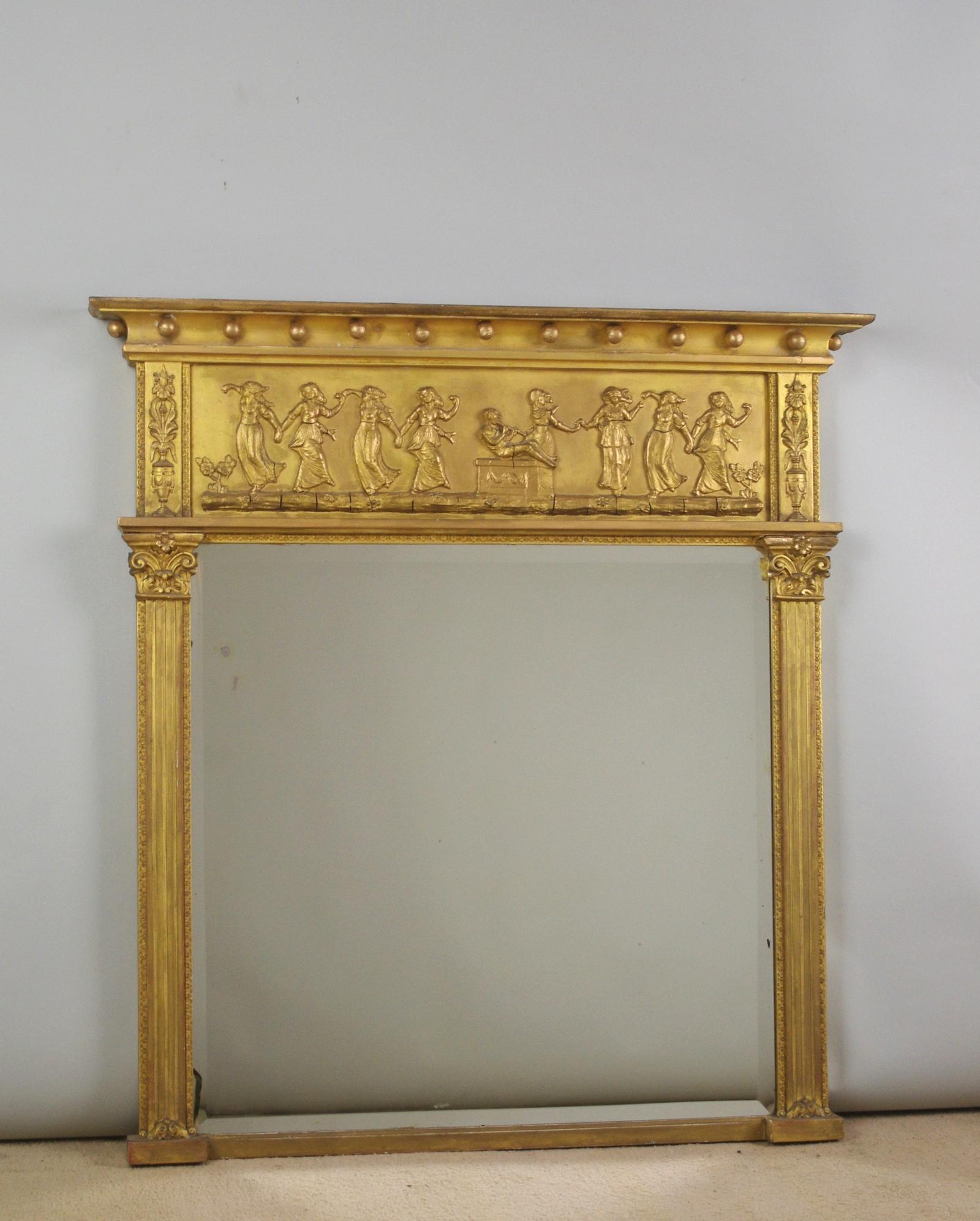 Victoria Gilt Small Overmantle Mirror (1 of 8) Victoria Gilt Small Overmantle Mirror (1 of 8)