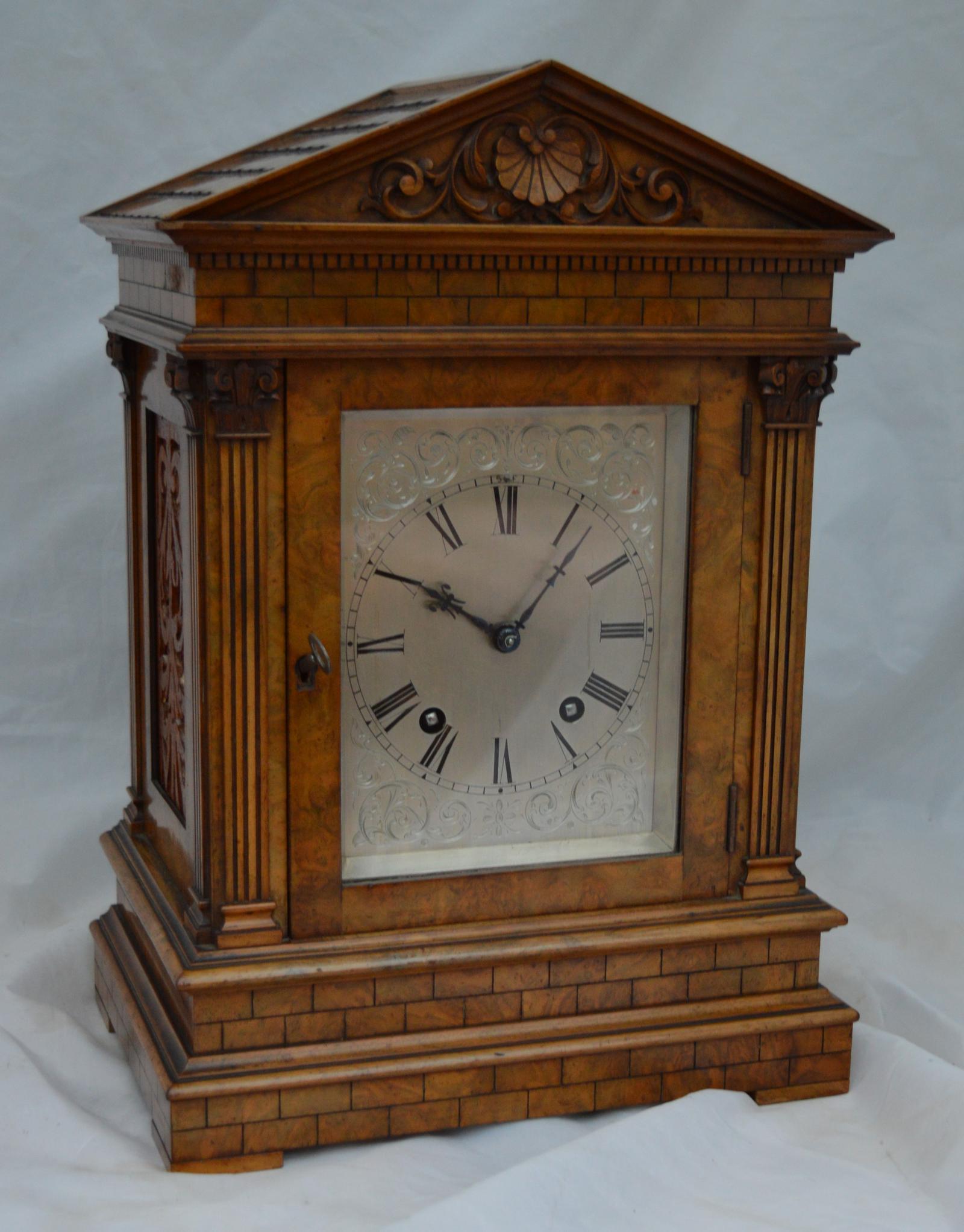 W & H Walnut Mantel / Table Clock Ting Tang Quarters (1 of 1) W & H Walnut Mantel / Table Clock Ting Tang Quarters (1 of 1)