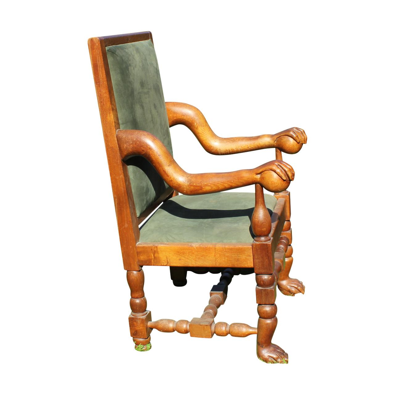 Rare Large Arts and Crafts Pine Open Armchair (1 of 6) Rare Large Arts and Crafts Pine Open Armchair (1 of 6)