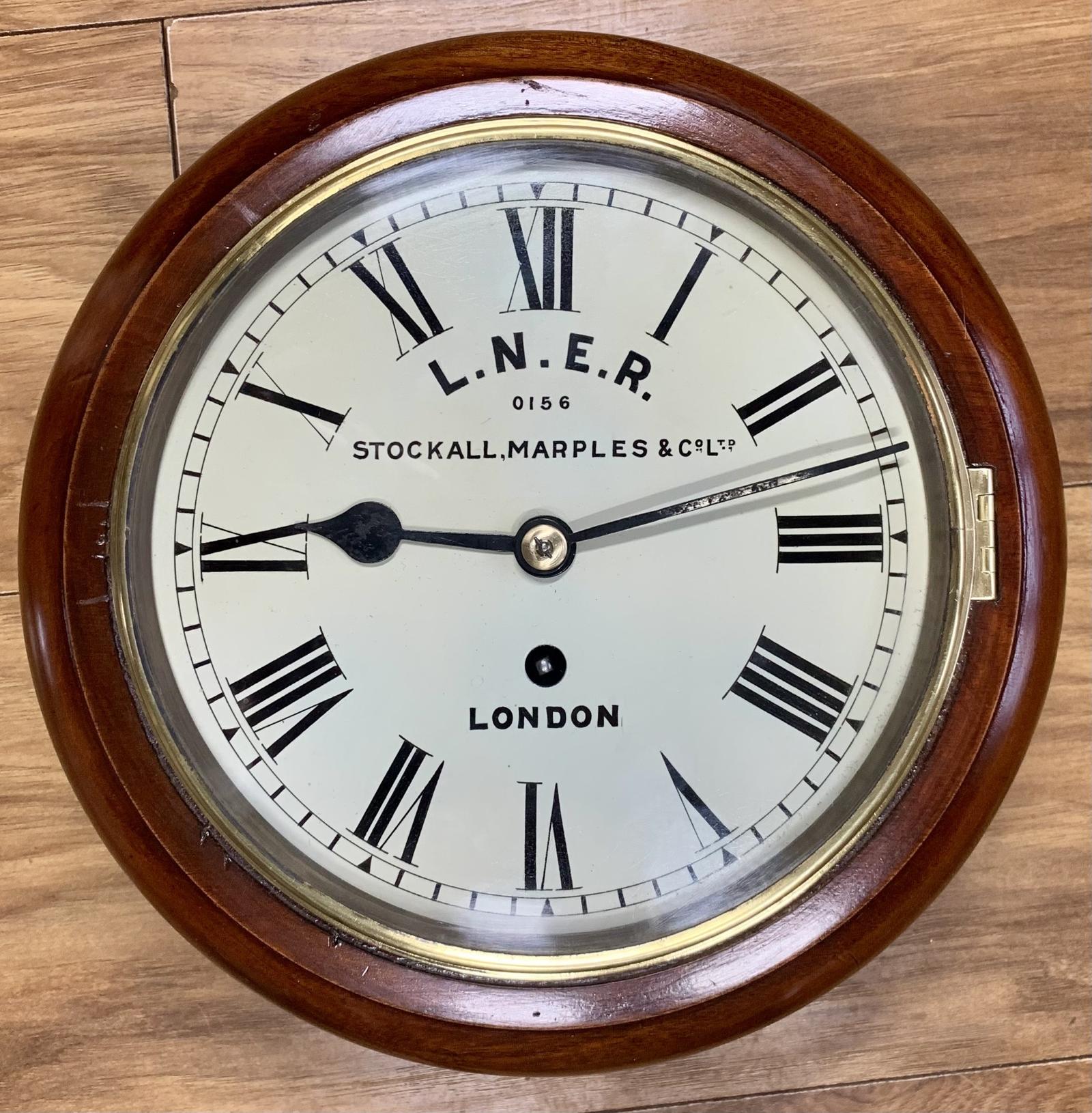 LNER Railway Fusee Wall Clock - 8 Inch Dial (1 of 14) LNER Railway Fusee Wall Clock - 8 Inch Dial (1 of 14)