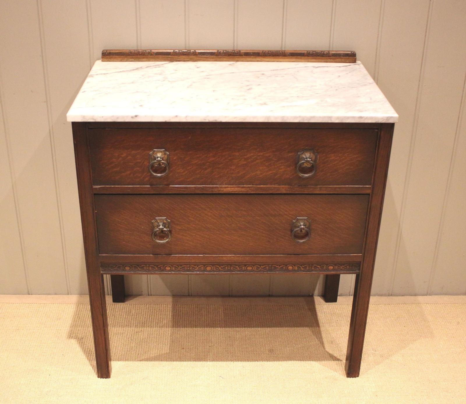 Oak Marble Top Washstand (1 of 12) Oak Marble Top Washstand (1 of 12)
