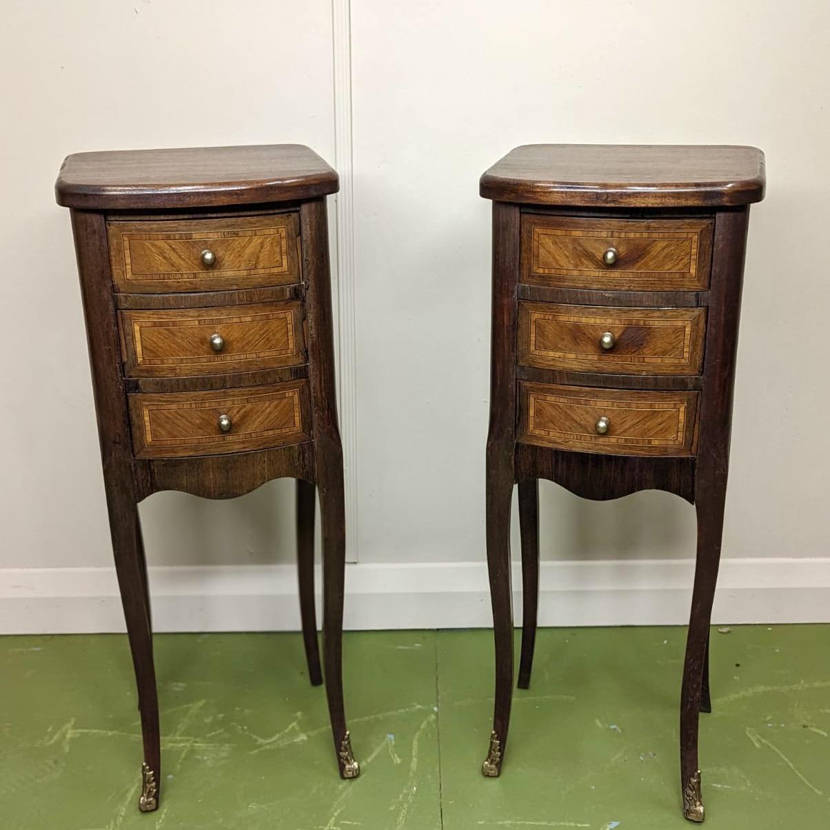 Pair of French Petit Bedside Tables (1 of 7) Pair of French Petit Bedside Tables (1 of 7)