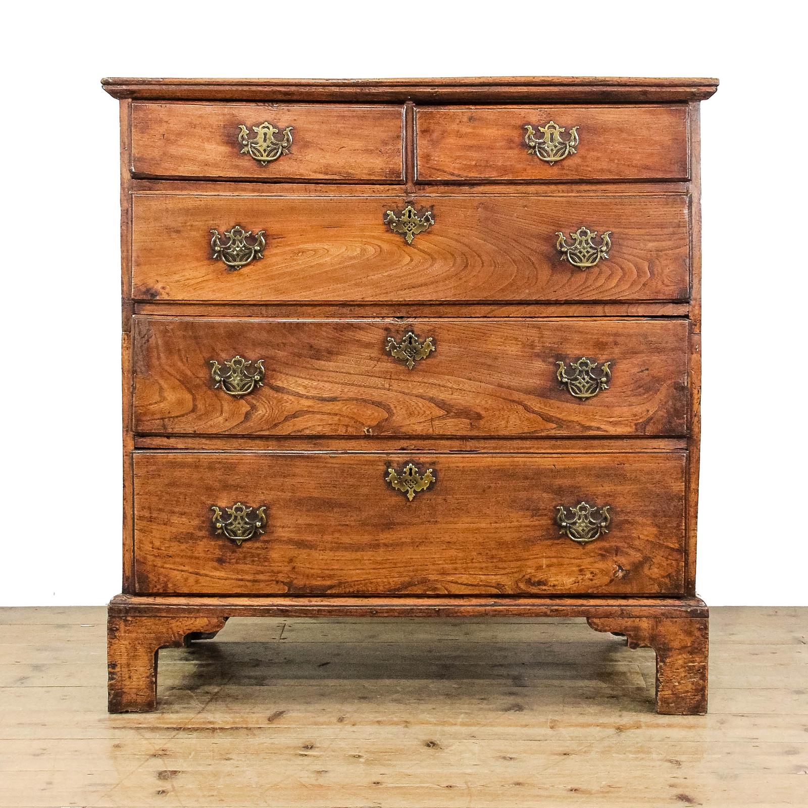 Antique Late 18th Century Elm Chest of Drawers (1 of 11)