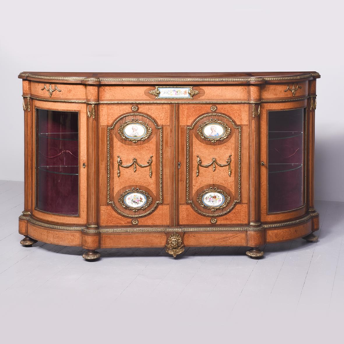 Large French Porcelain Mounted Credenza (1 of 21)