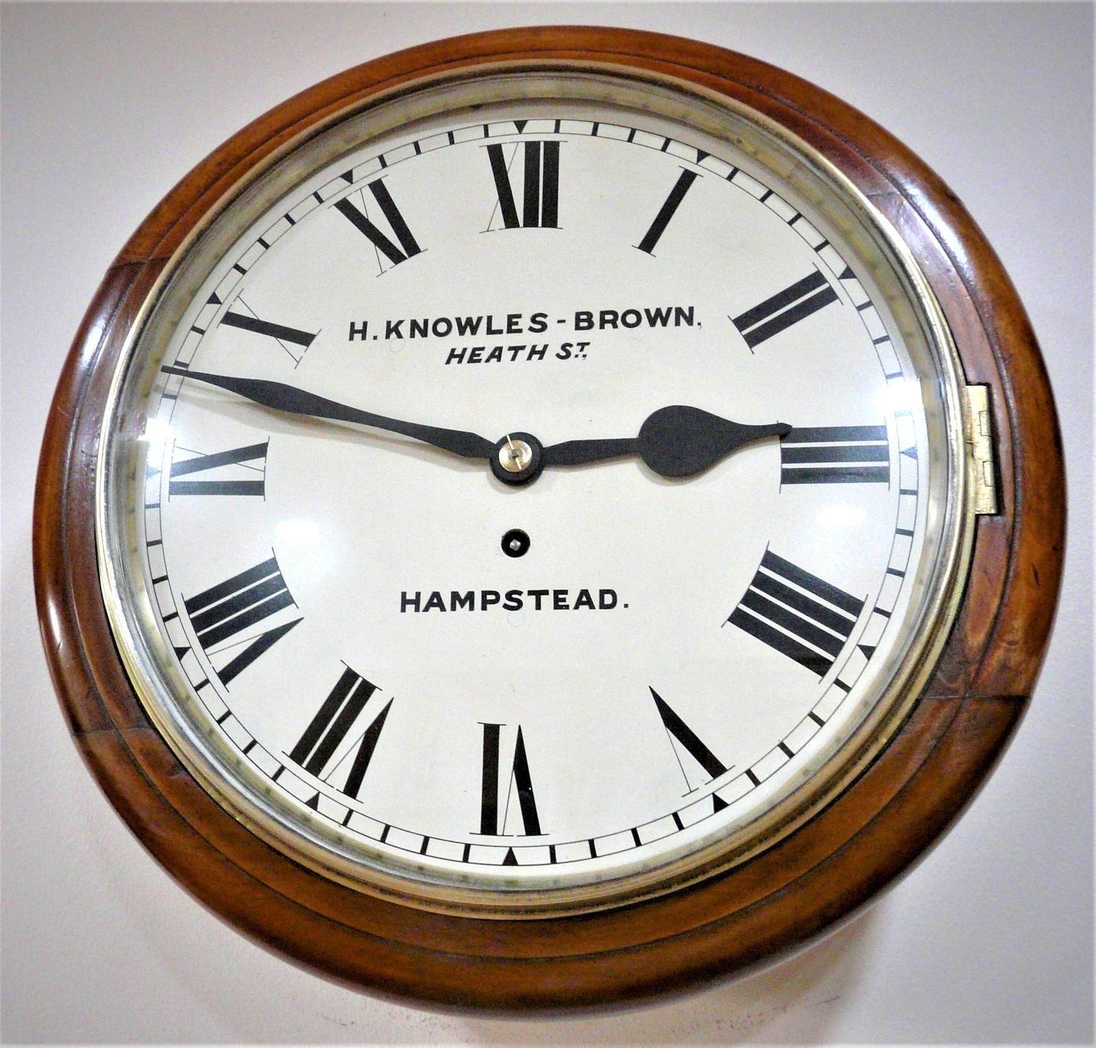 Excellent 12” English Fusee Dial Timepiece by Henry Knowles-brown 1895 (1 of 4) Excellent 12” English Fusee Dial Timepiece by Henry Knowles-brown 1895 (1 of 4)