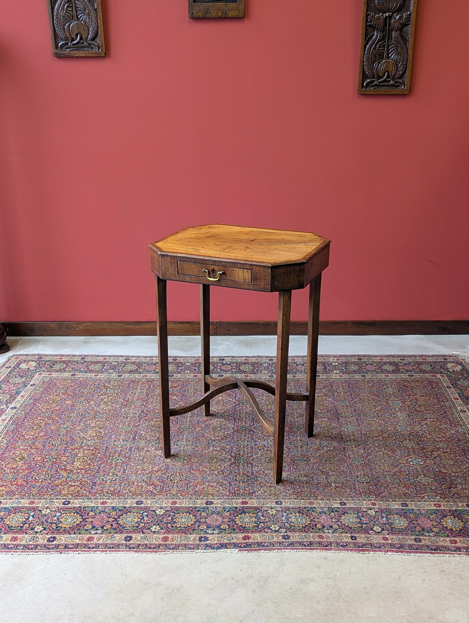 Antique Regency Mahogany & Satinwood Inlaid Side Table c.1815 (1 of 10)