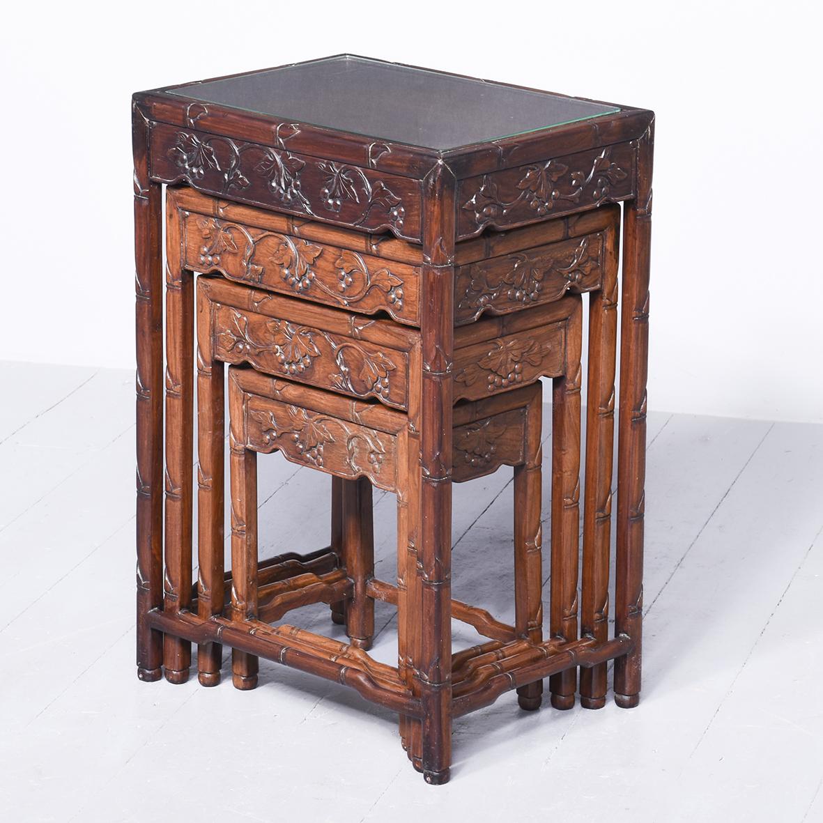 Nest of 4 Qing Dynasty Chinese Tables (1 of 8)
