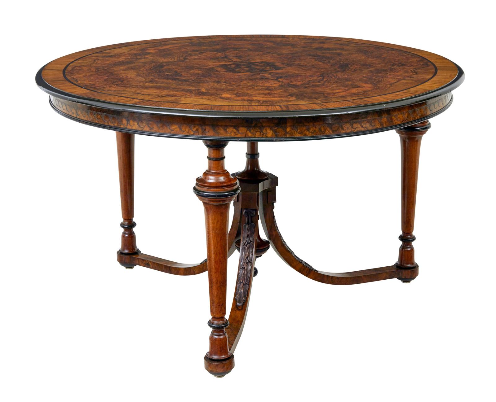 Early 20th Century Burr Walnut Occasional Table (1 of 9)