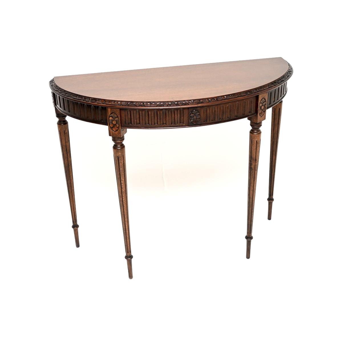 Antique Mahogany Console Table (1 of 8) Antique Mahogany Console Table (1 of 8)