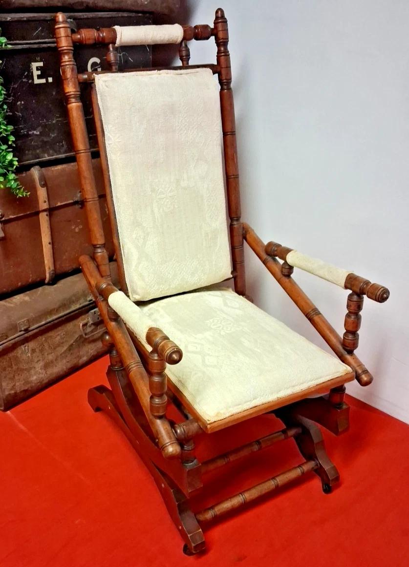 Antique Beechwood American Rocking Chair (1 of 10) Antique Beechwood American Rocking Chair (1 of 10)