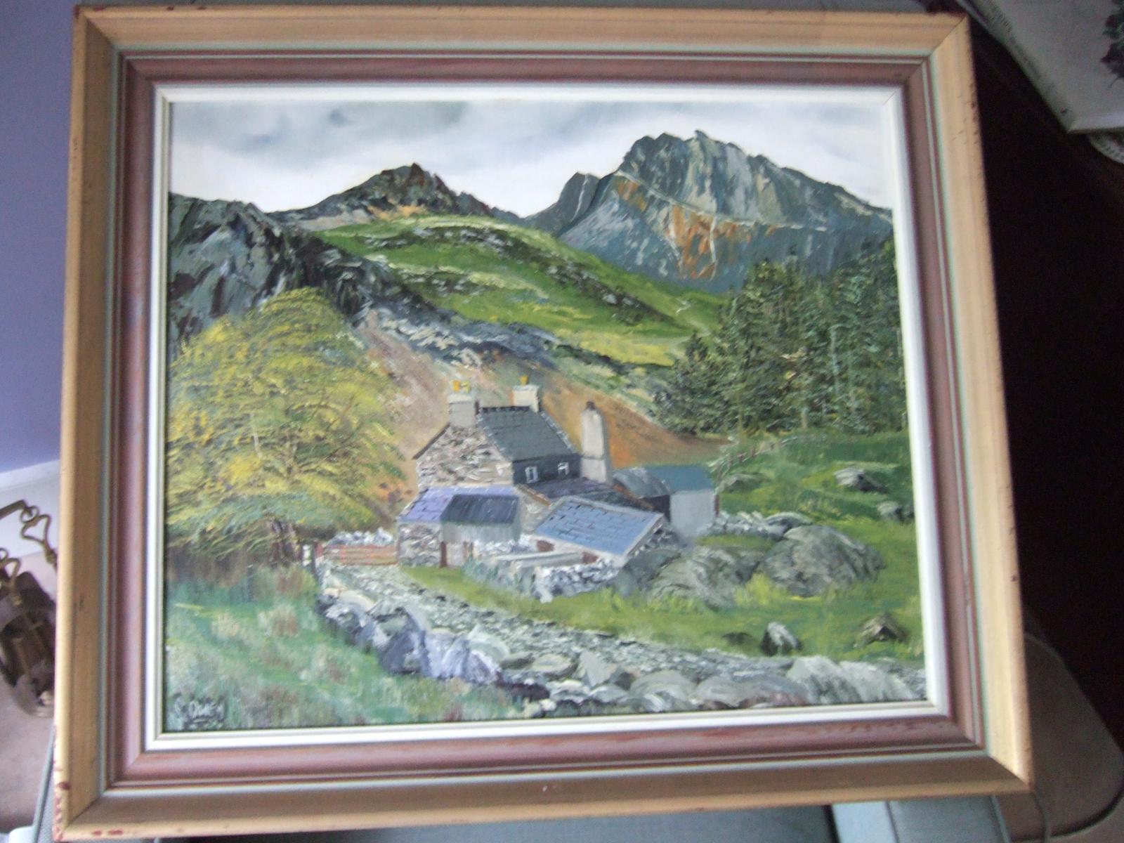 E Owen Contemporary Oil on Board of Welsh Mountainous Landscape (1 of 6) E Owen Contemporary Oil on Board of Welsh Mountainous Landscape (1 of 6)