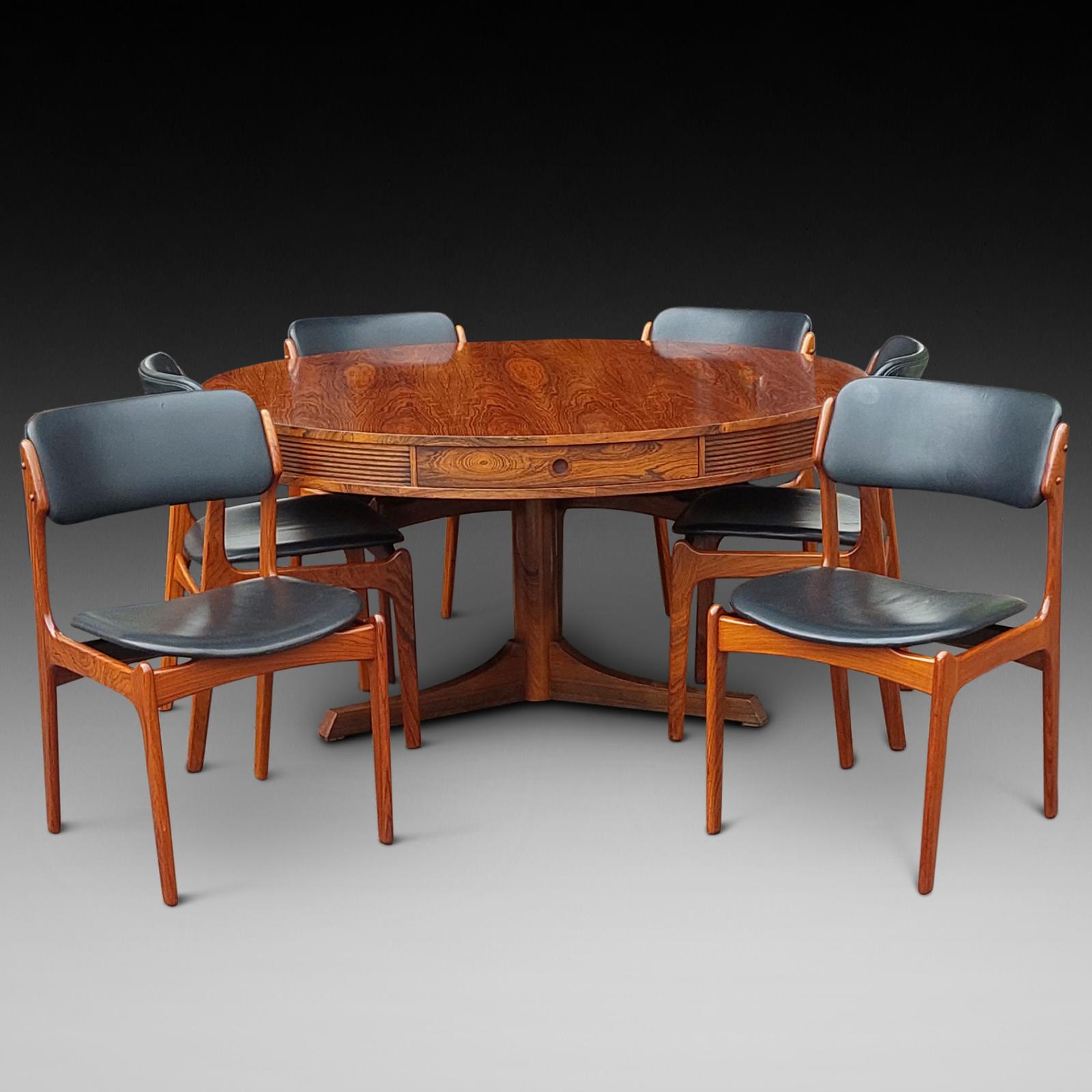 1960s Rosewood Dining Table & 6 Chairs by Robert Heritage for Archie Shine (1 of 9) 1960s Rosewood Dining Table & 6 Chairs by Robert Heritage for Archie Shine (1 of 9)