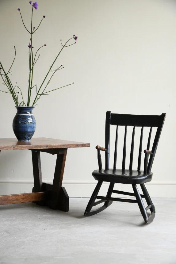 Antique Stained Childs Chair (1 of 12)