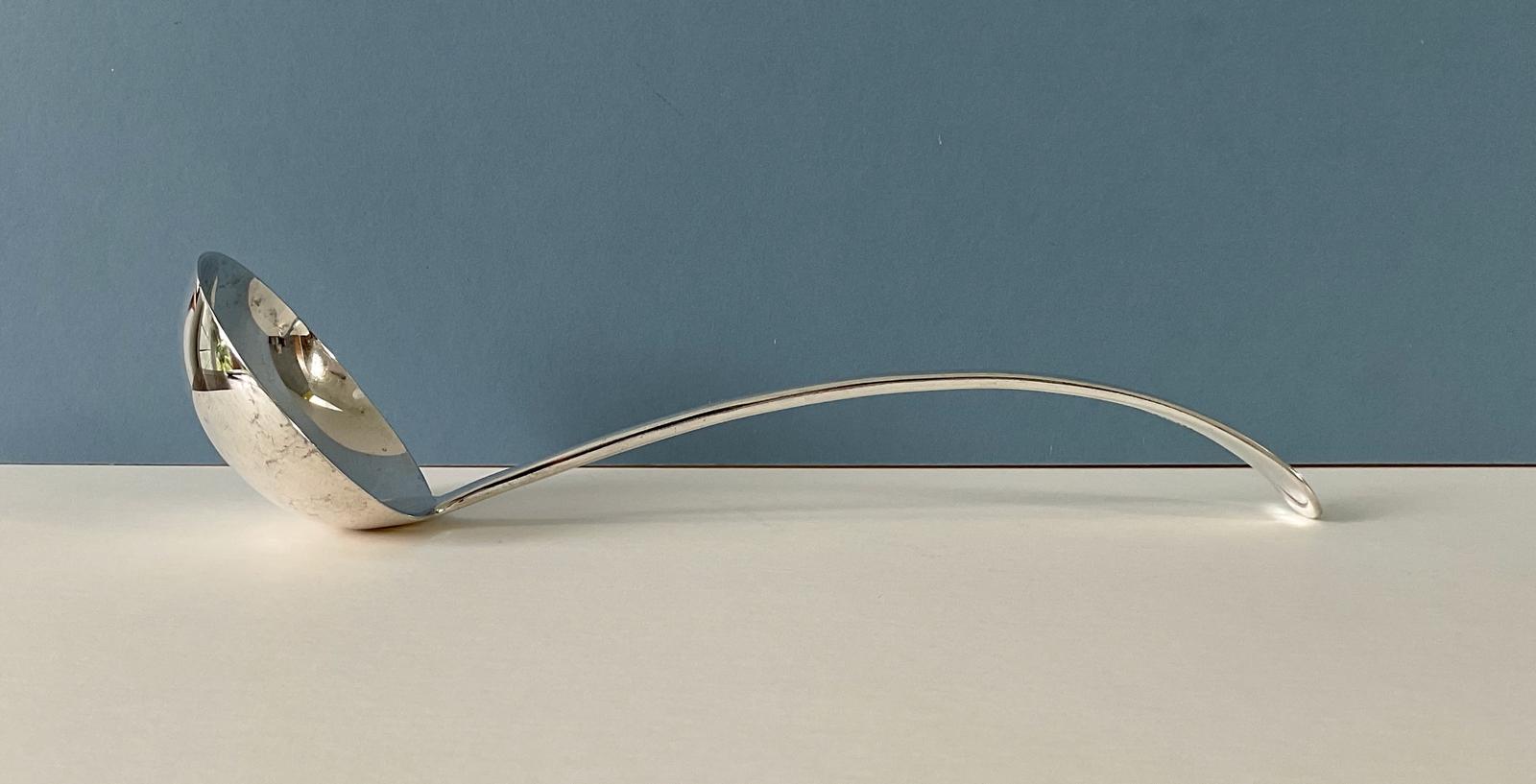 Large Silver Plated Soup Ladle (1 of 5)