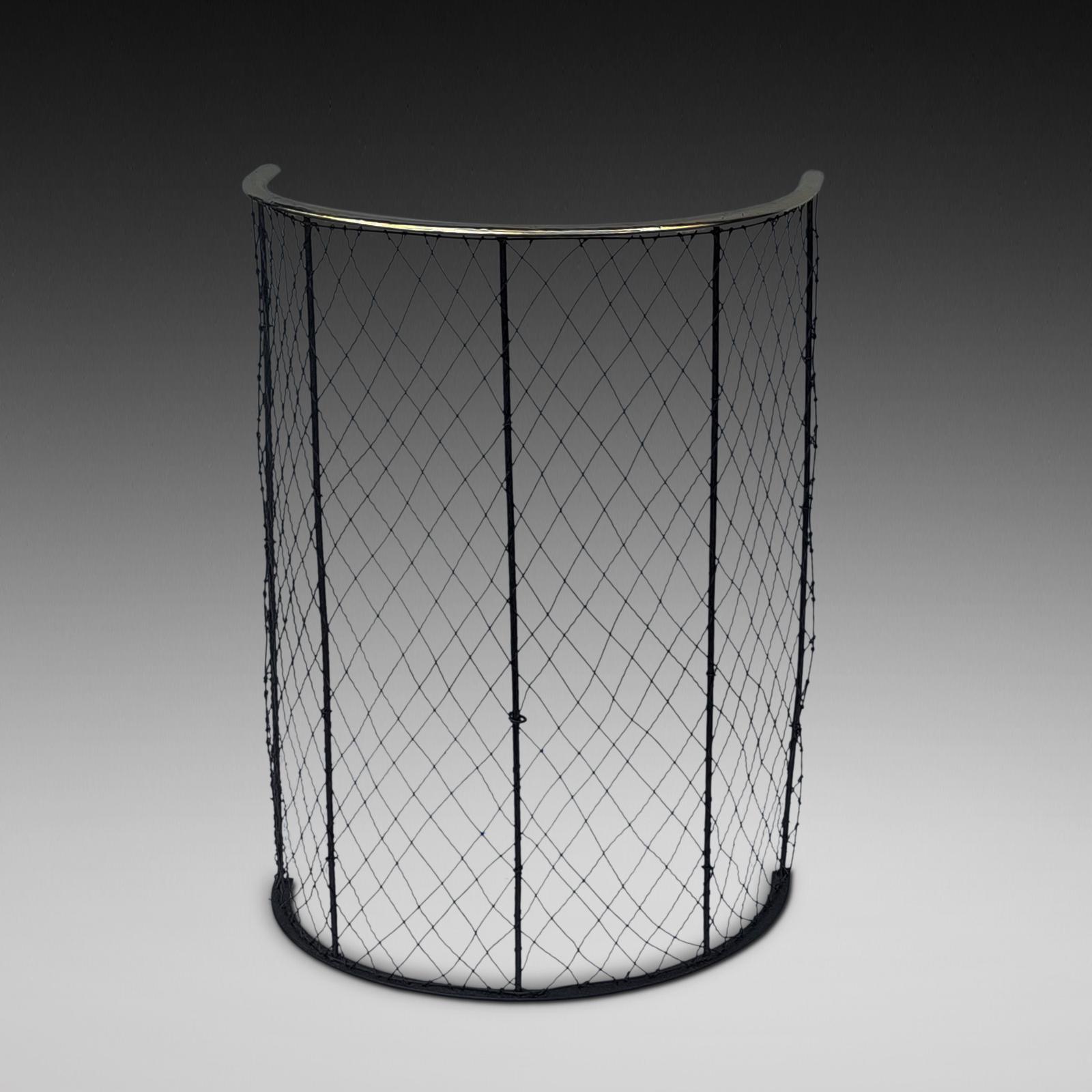 Victorian Brass & Wire Mesh Nursery Fender (1 of 6)