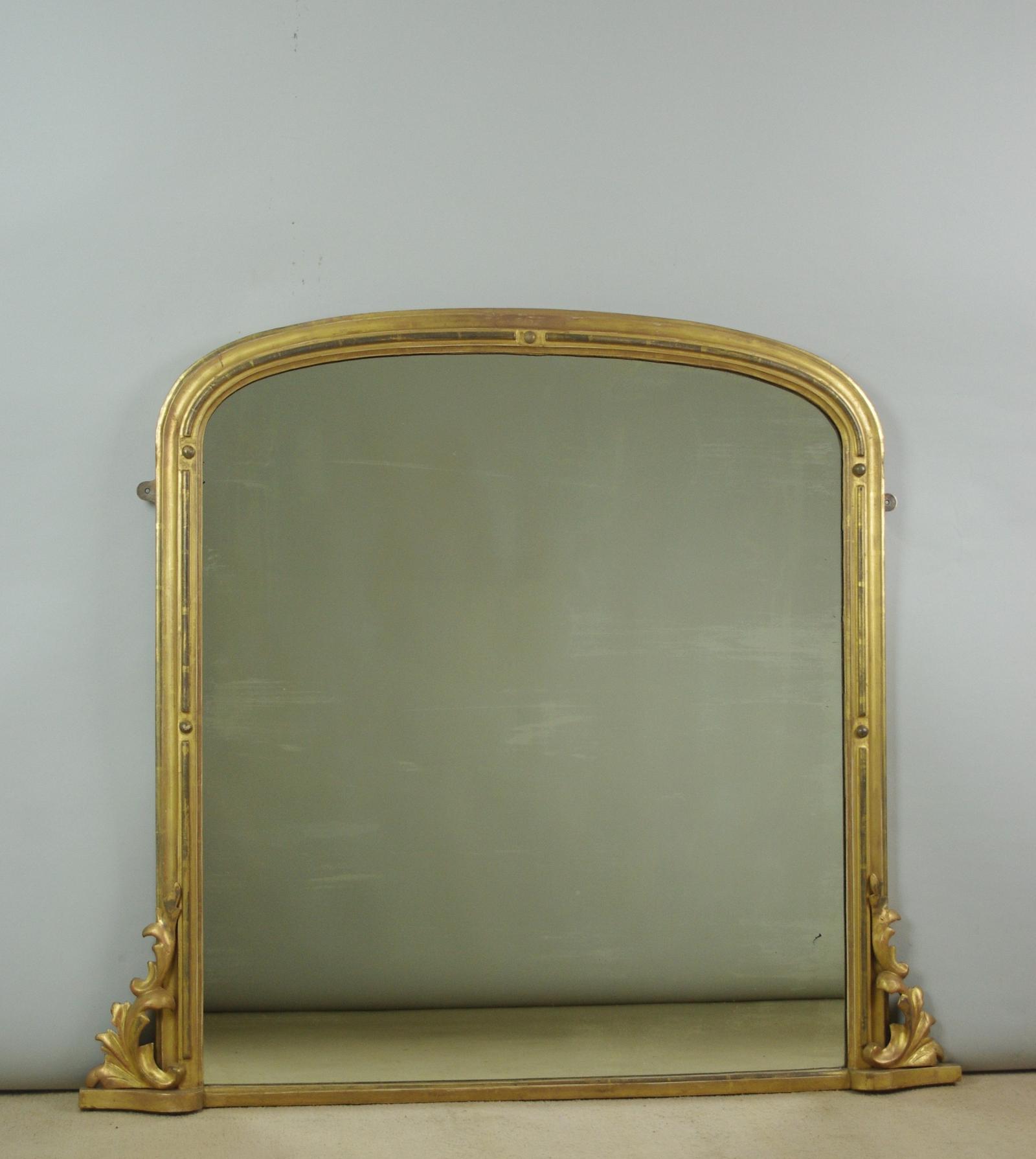 Victorian Giltwood Arch Top Overmantle Mirror (1 of 8)