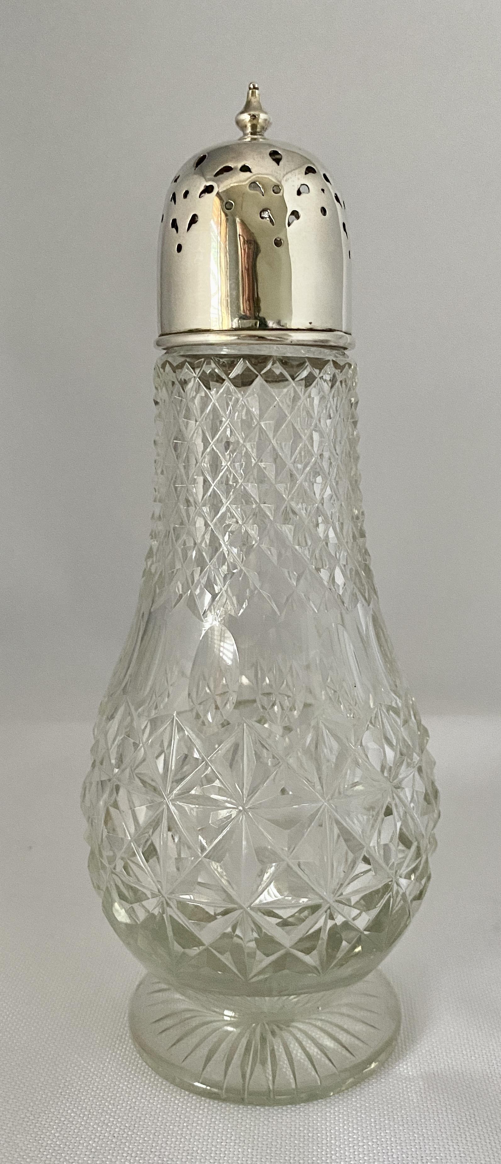 Large Silver Mounted Sugar Castor - Birmingham 1916 (1 of 9)