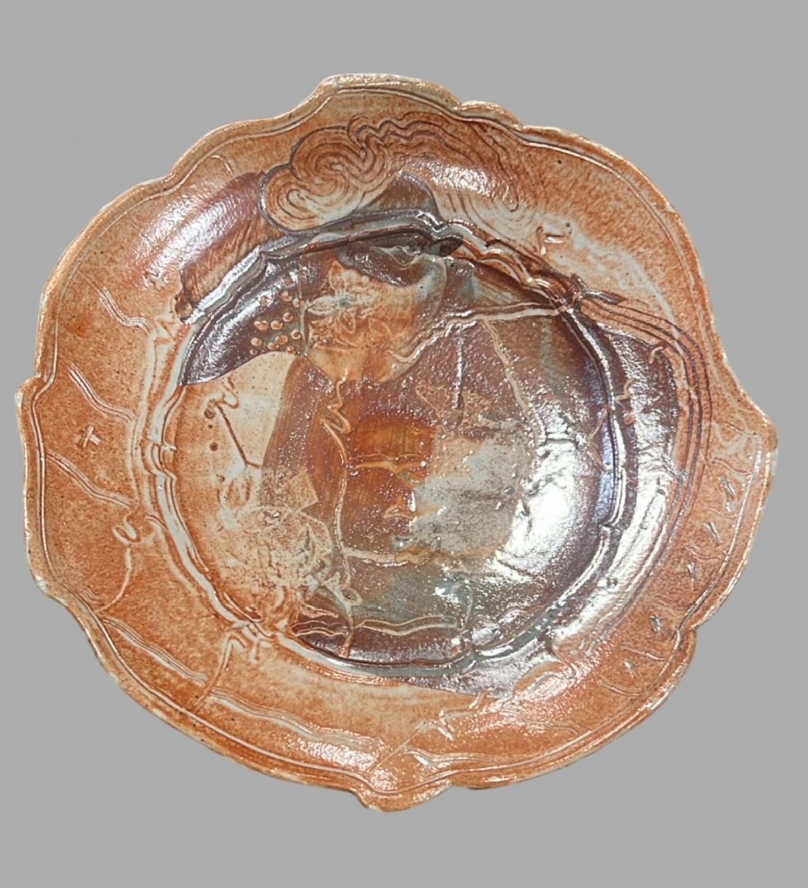 Good Sized Decorative Plate by John Glick an American Ceramicist (1 of 6)