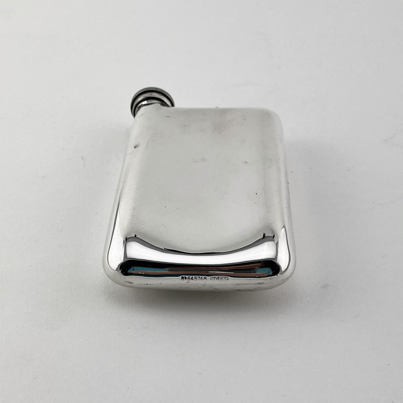 Unusual Antique Silver Plated Hip Flask (1 of 4) Unusual Antique Silver Plated Hip Flask (1 of 4)