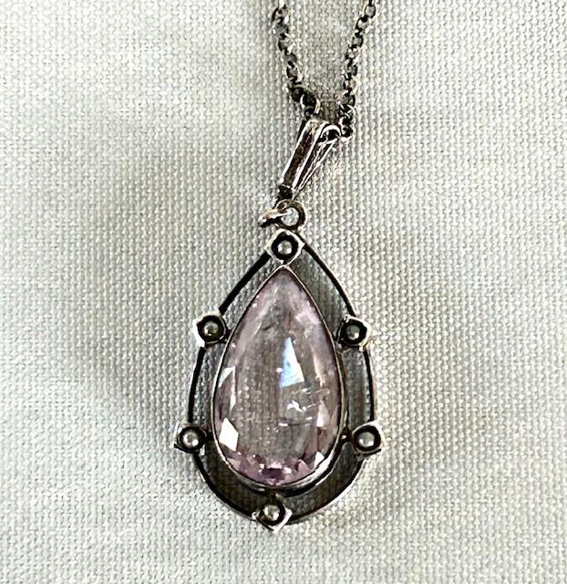 Victorian Silver, Amethyst & Seed Pearl Pendant Necklace (1 of 6) Victorian Silver, Amethyst & Seed Pearl Pendant Necklace (1 of 6)