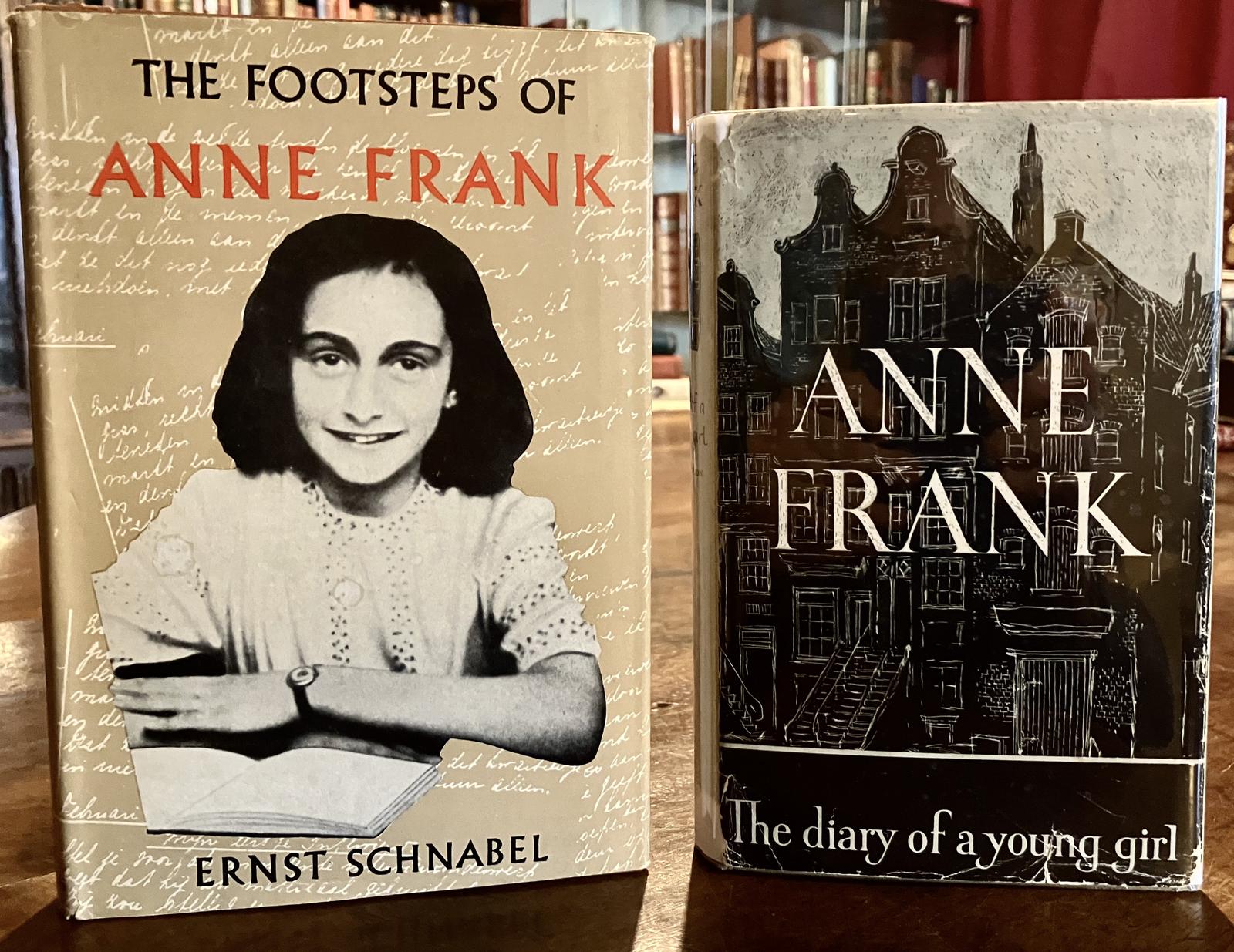 1954 Anne Frank Diary of a Young Girl Scarce Edition + Footsteps of Anne Frank (1 of 5) 1954 Anne Frank Diary of a Young Girl Scarce Edition + Footsteps of Anne Frank (1 of 5)
