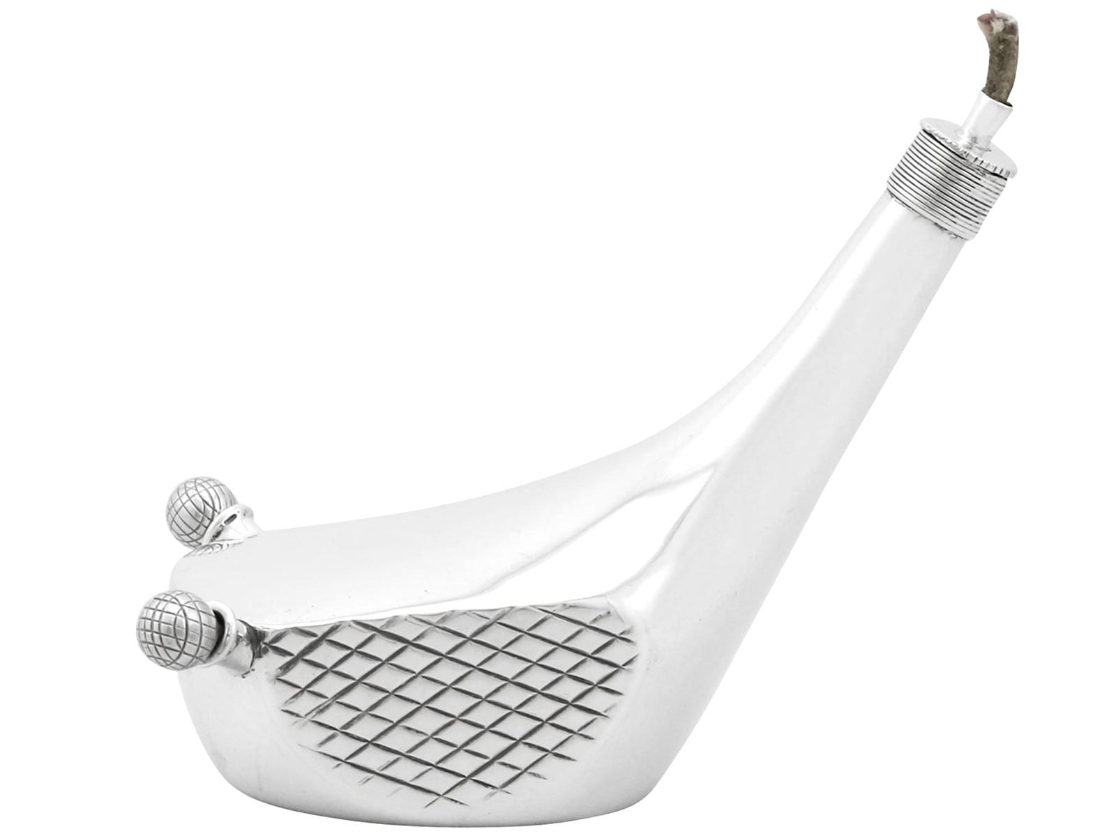 Antique George V Sterling Silver Golf Club Table Lighter 1913 (1 of 12) Antique George V Sterling Silver Golf Club Table Lighter 1913 (1 of 12)