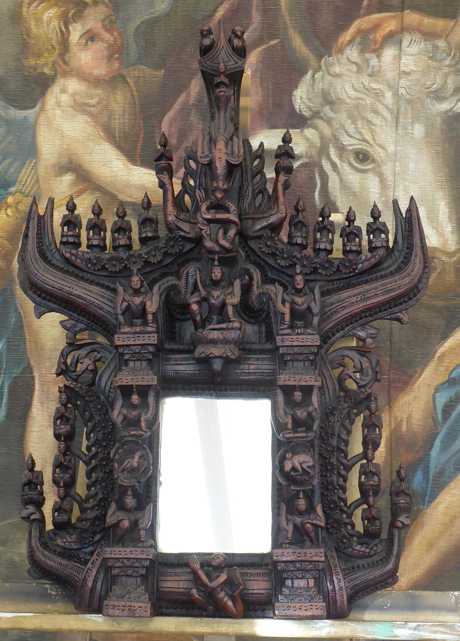 Tibetan Shrine Hand Carved c.1880 (1 of 19)