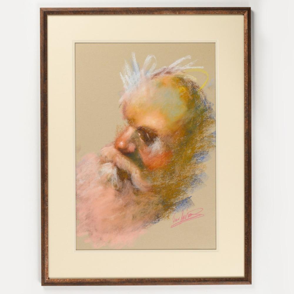 Pastel Portrait of a Bearded Man (1 of 1)
