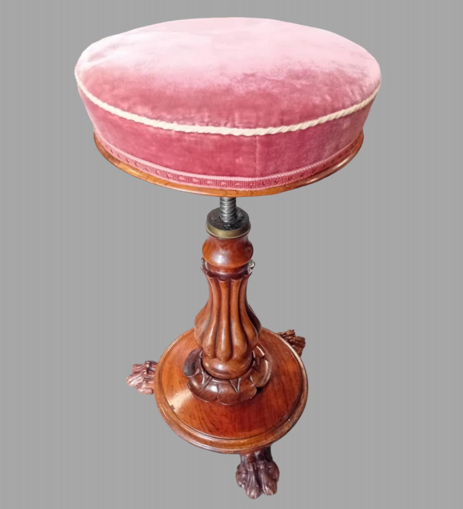 Georgian Rosewood Piano Stool (1 of 5)