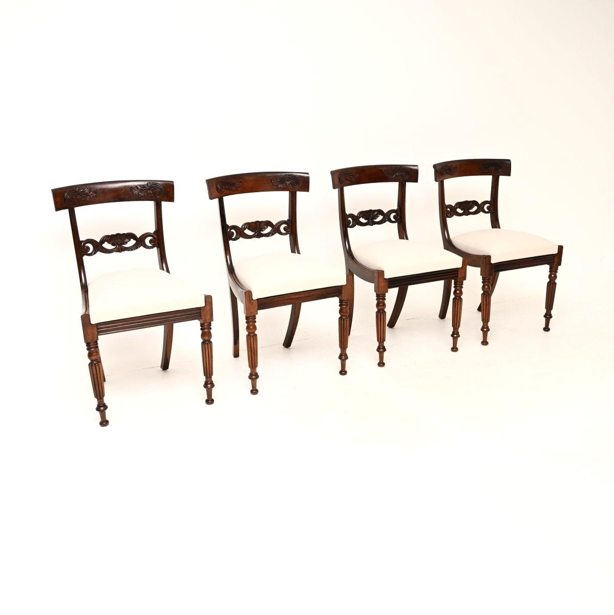 Set of Four Antique Regency Period Rosewood Dining Chairs (1 of 12) Set of Four Antique Regency Period Rosewood Dining Chairs (1 of 12)