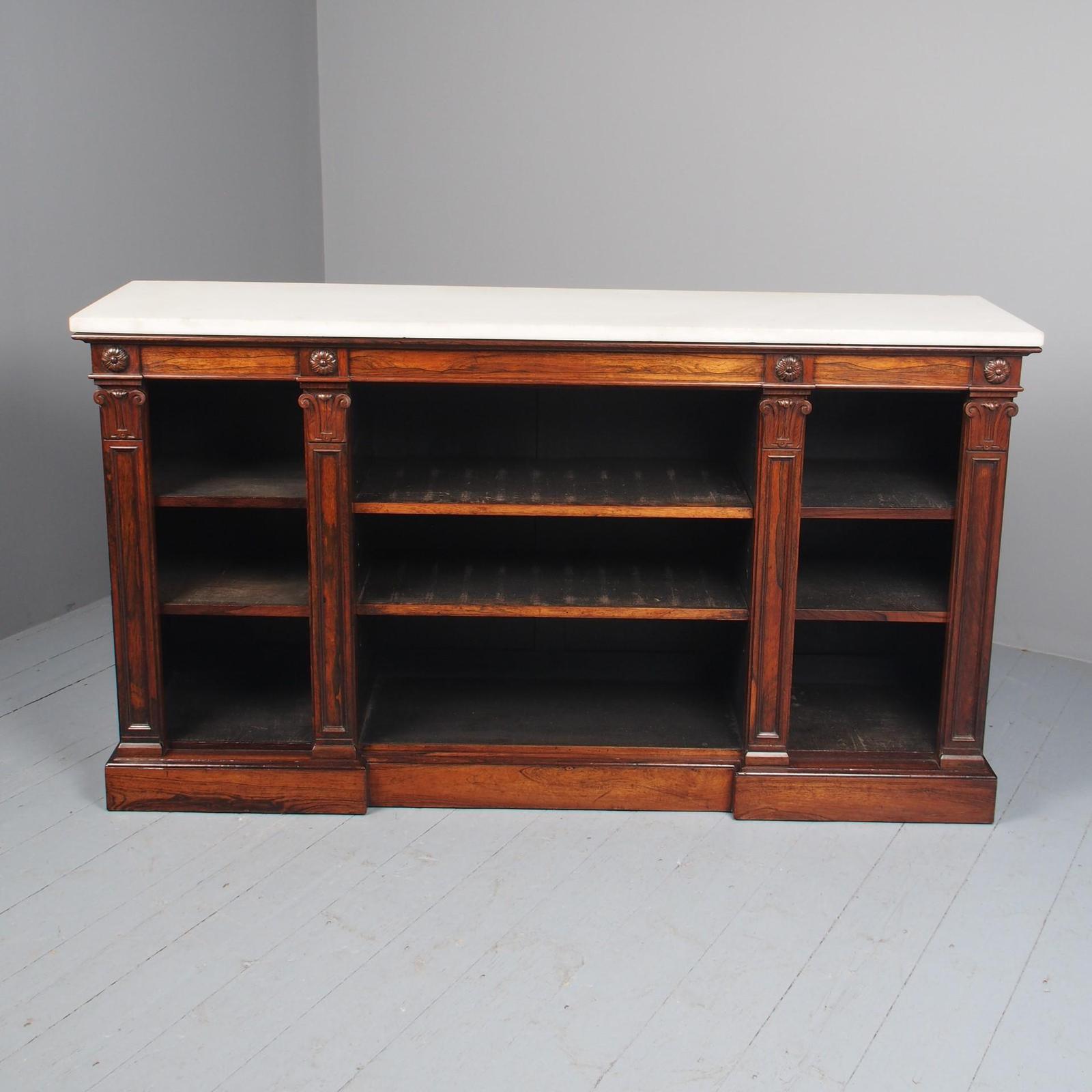 Antique Regency Rosewood Open Bookcase (1 of 16) Antique Regency Rosewood Open Bookcase (1 of 16)