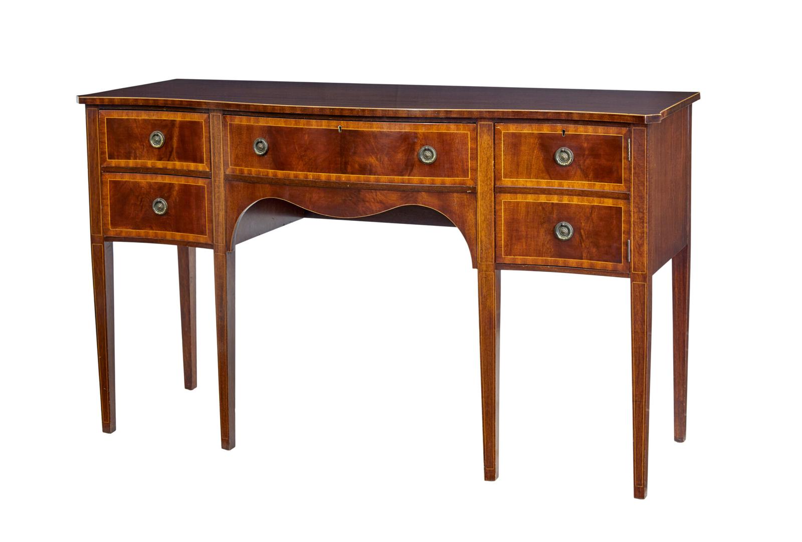 20th Century Sheraton Influenced Mahogany Sideboard (1 of 10)