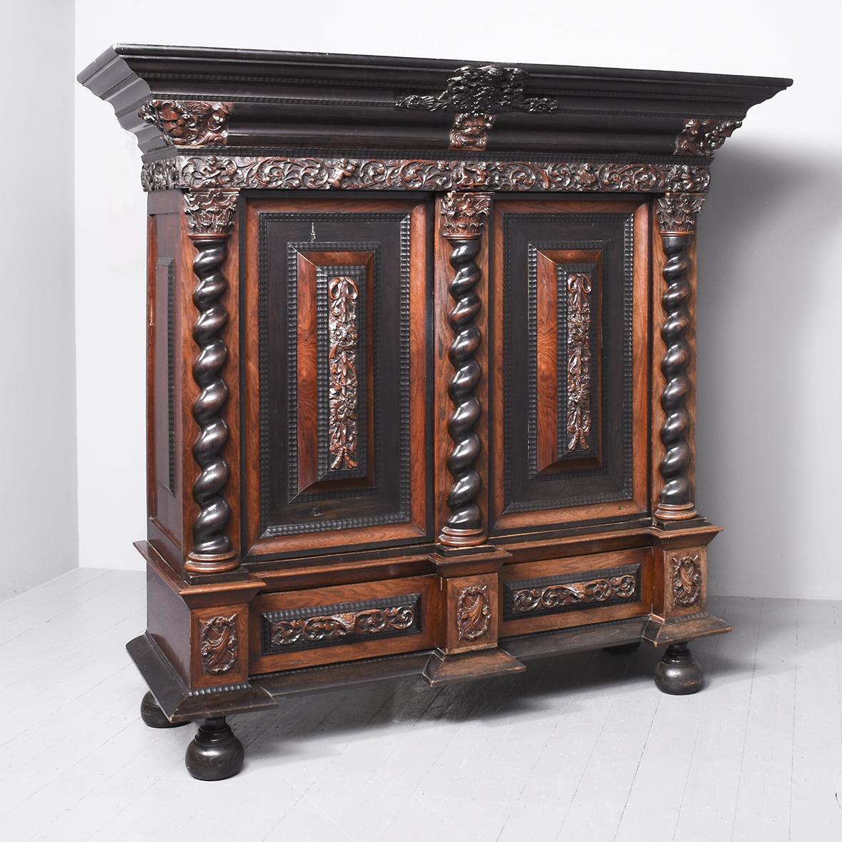 17th Century Flemish / Dutch Rosewood Kast (1 of 12)