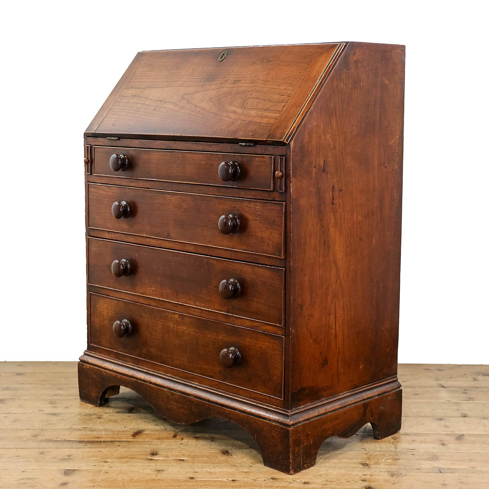 Antique Georgian Cherry Wood Bureau (1 of 7) Antique Georgian Cherry Wood Bureau (1 of 7)