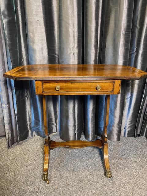 Mahogany Inlaid Sofa Table (1 of 8) Mahogany Inlaid Sofa Table (1 of 8)