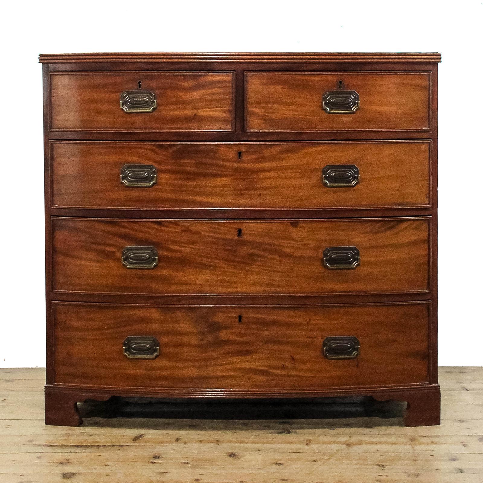 Antique 19th Century Bow Front Mahogany Chest of Drawers (1 of 9)