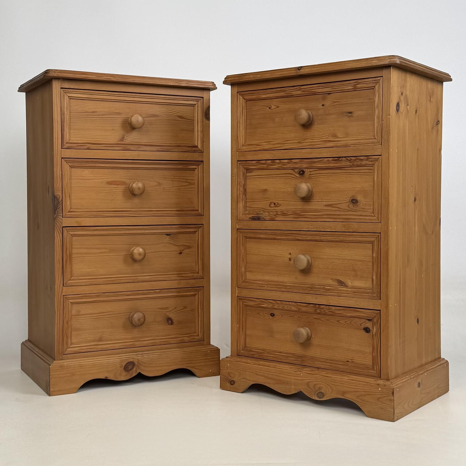 Vintage 20th Century Pair Of Bedside Cabinets In Pine (1 of 12) Vintage 20th Century Pair Of Bedside Cabinets In Pine (1 of 12)