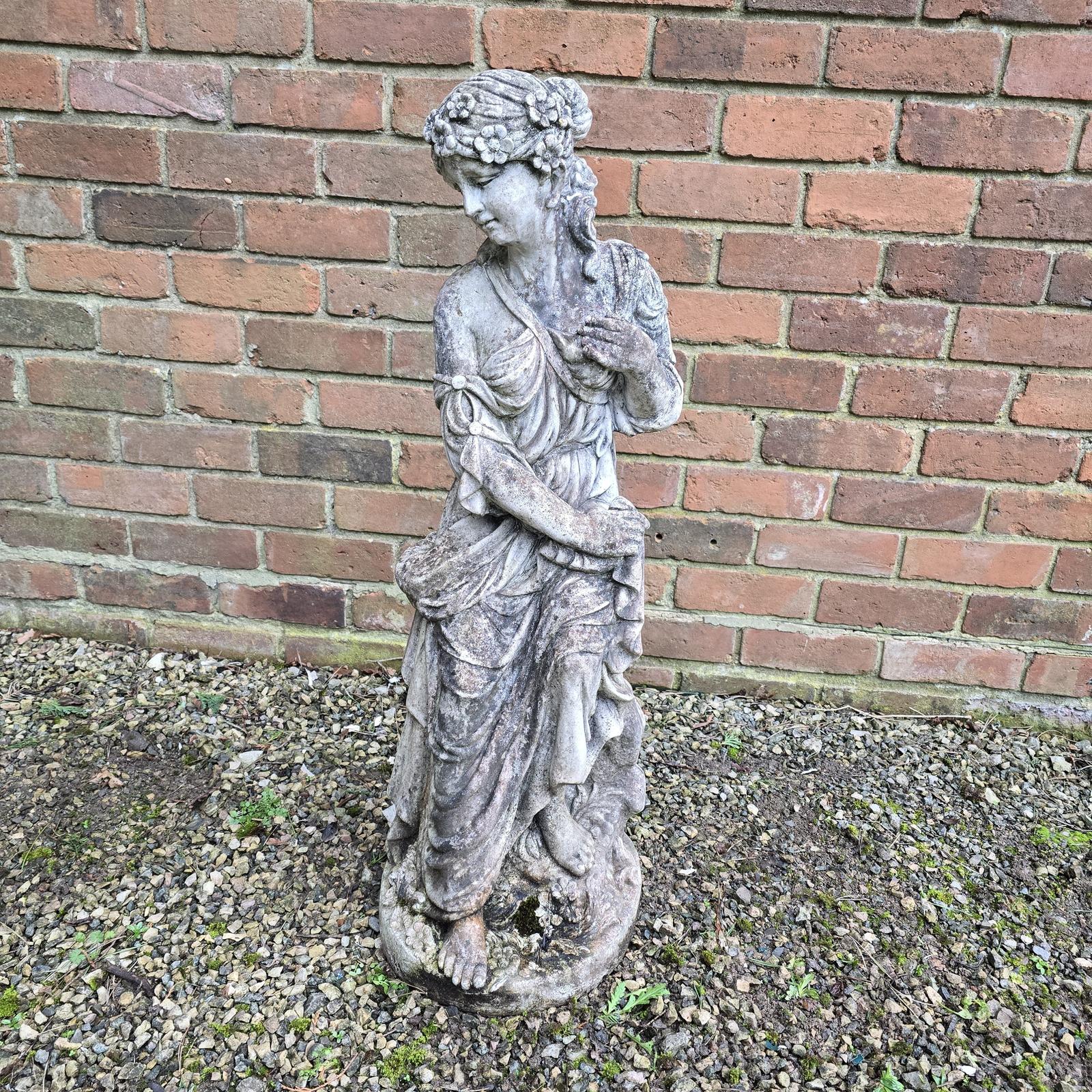 Draped Lady with Crown of Flowers (1 of 5)