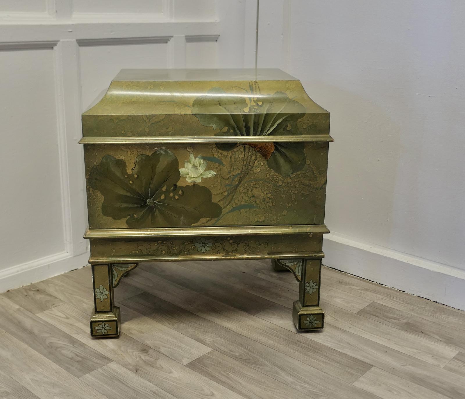 Large Chinoiserie Cellarette or Drinks Cabinet on Stand (1 of 7)