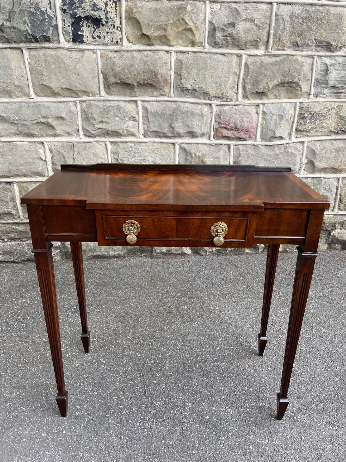 Antique Mahogany Single Drawer Console Table Hall Table (1 of 8)