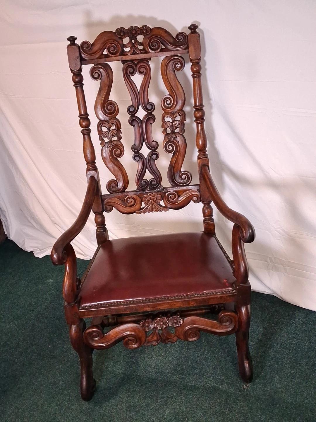 Early 19th Century Oak Carved Arm Chair Gorgeous For Display (1 of 9)