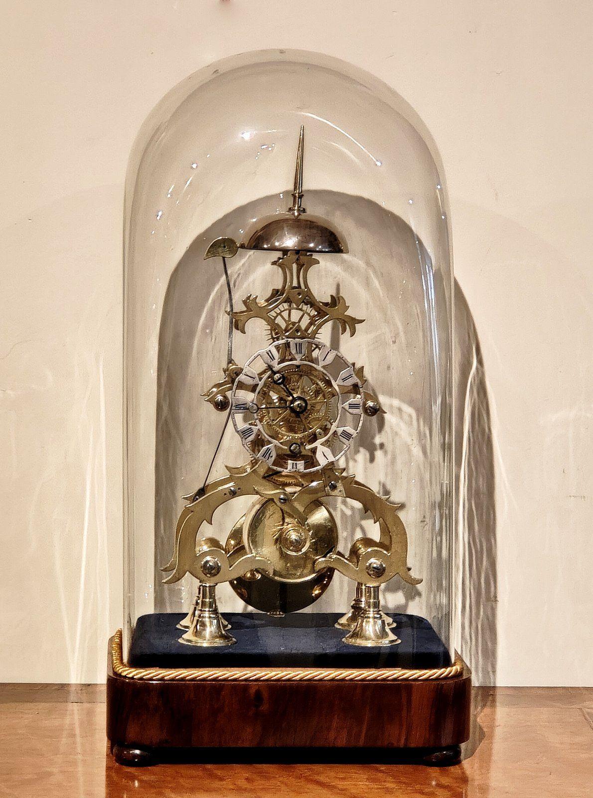 Domed Skeleton Timepiece with Striking Chapter Ring (1 of 6) Domed Skeleton Timepiece with Striking Chapter Ring (1 of 6)