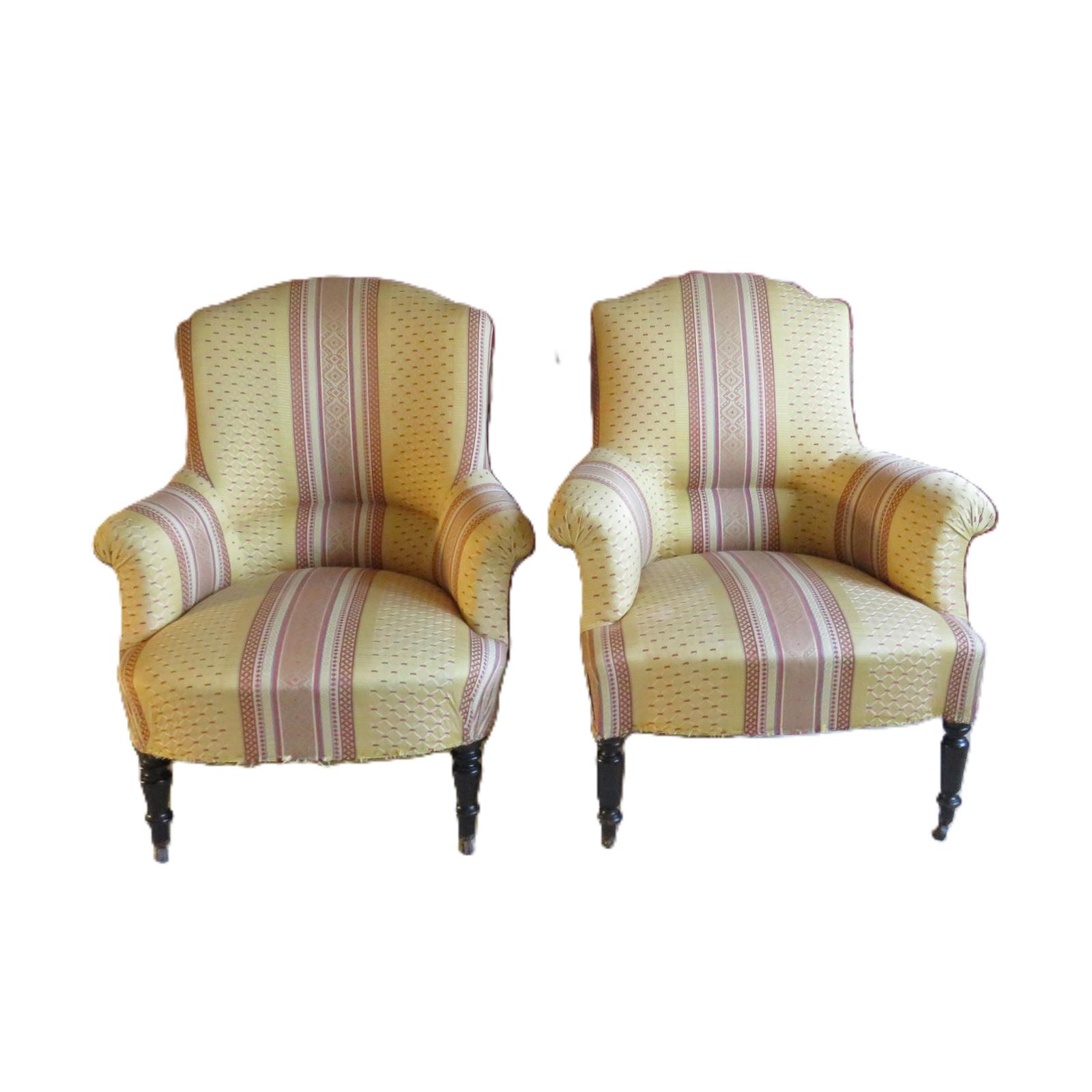 Two Antique Napoleon III Armchairs (1 of 10) Two Antique Napoleon III Armchairs (1 of 10)