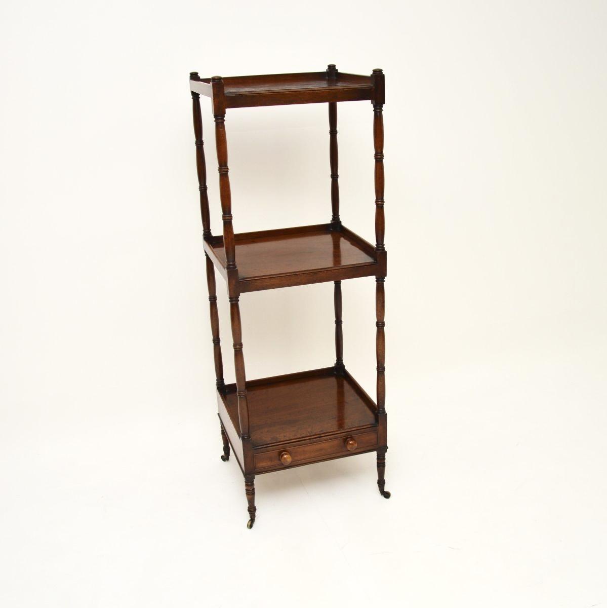 Antique Georgian Period Mahogany Whatnot Stand (1 of 10)