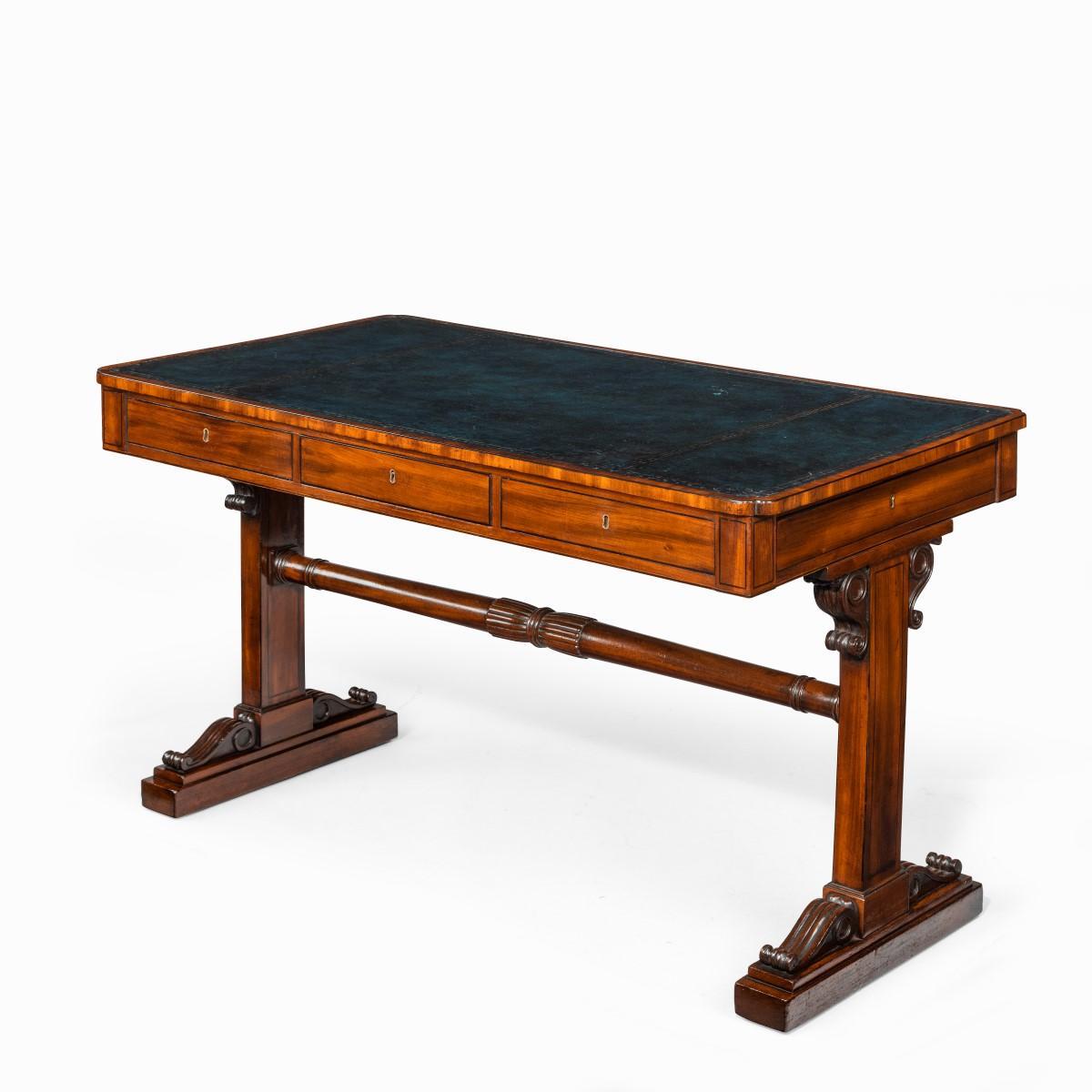 Regency Mahogany End Support Library Table (1 of 9)