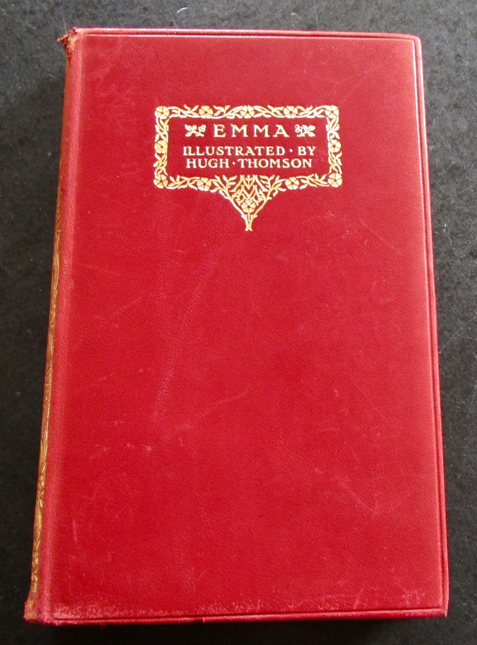 1929 Emma by Jane Austen Illustrated Edition by Hugh Thomson Full Leather & Gilt Binding (1 of 4)