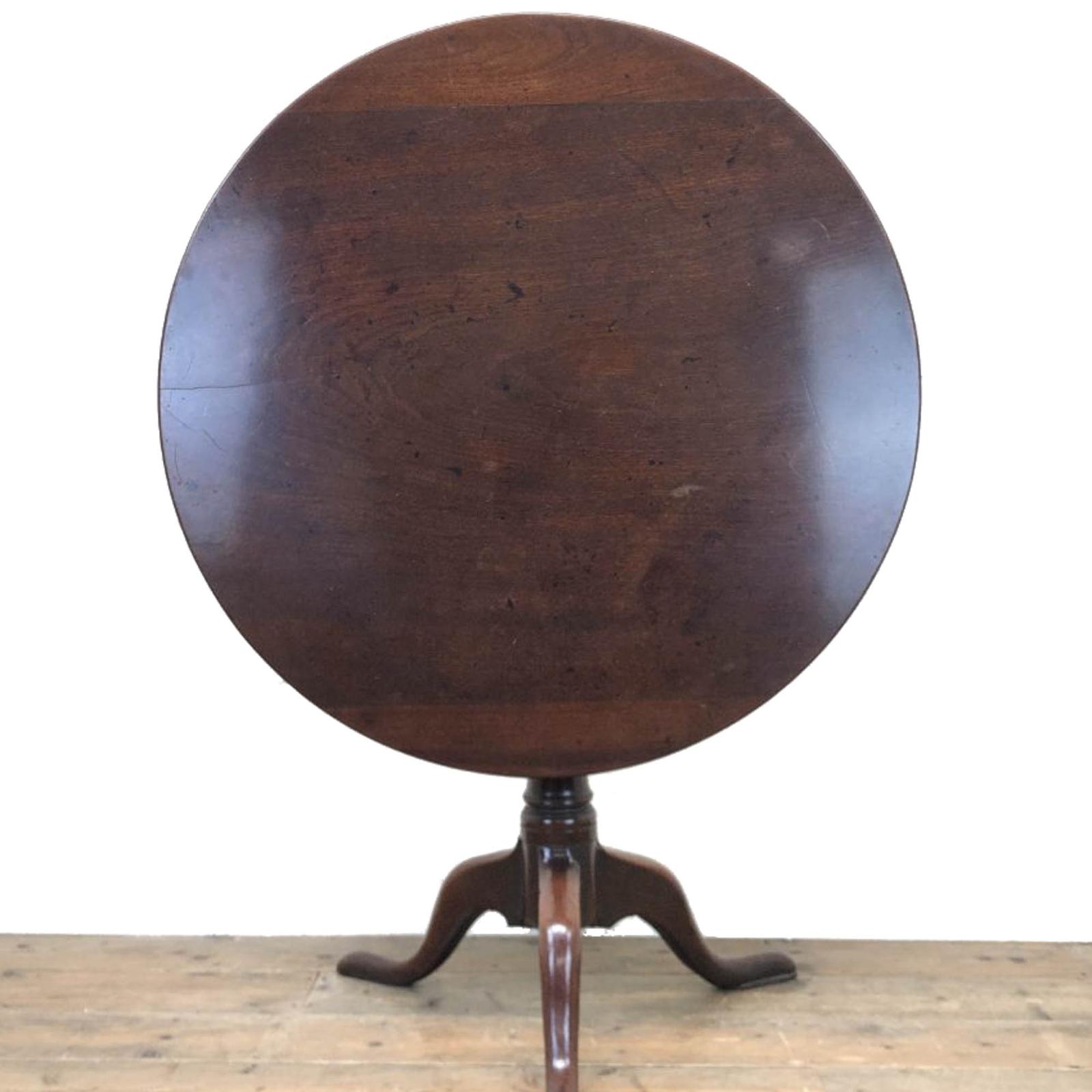 Antique Georgian Mahogany Tilt Top Table (1 of 8) Antique Georgian Mahogany Tilt Top Table (1 of 8)