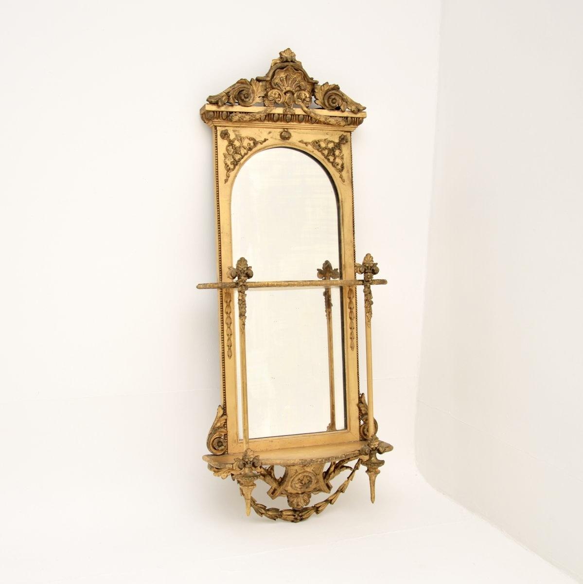 Antique Victorian Period Giltwood Mirror (1 of 11)