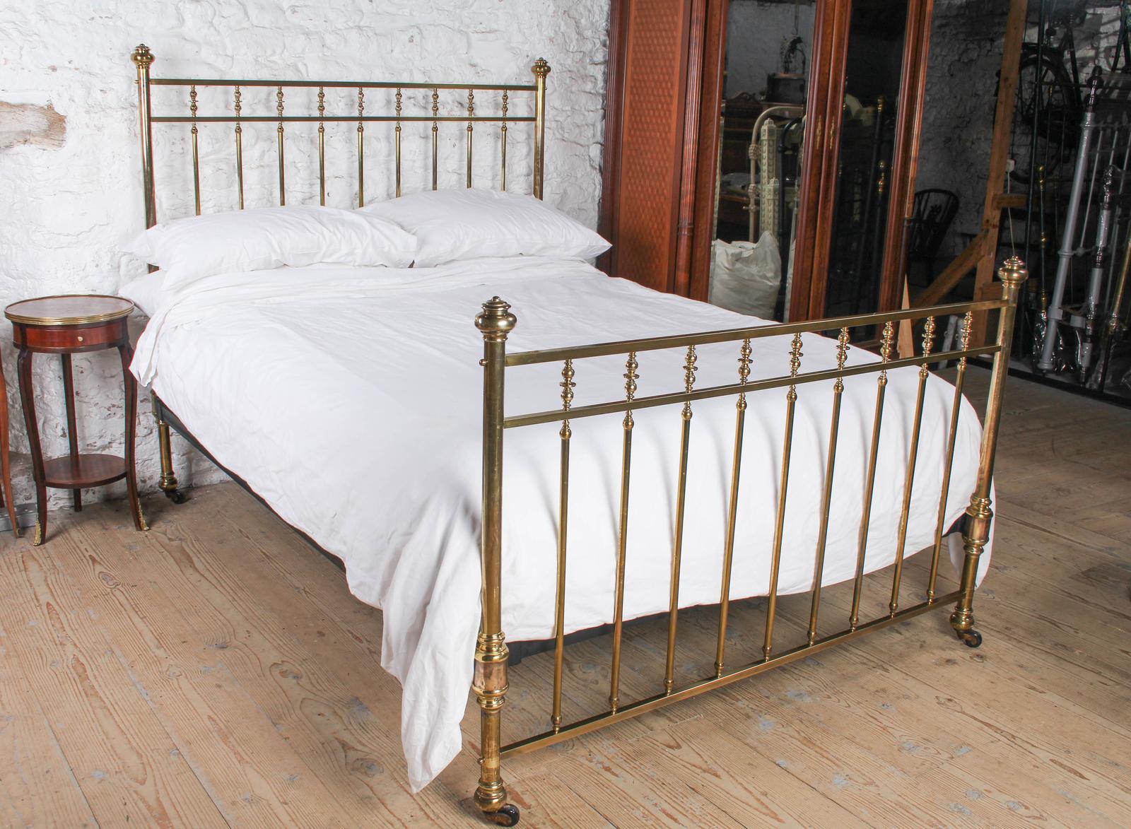 Gorgeous Schoolbred All Brass King Size Bed (1 of 11)