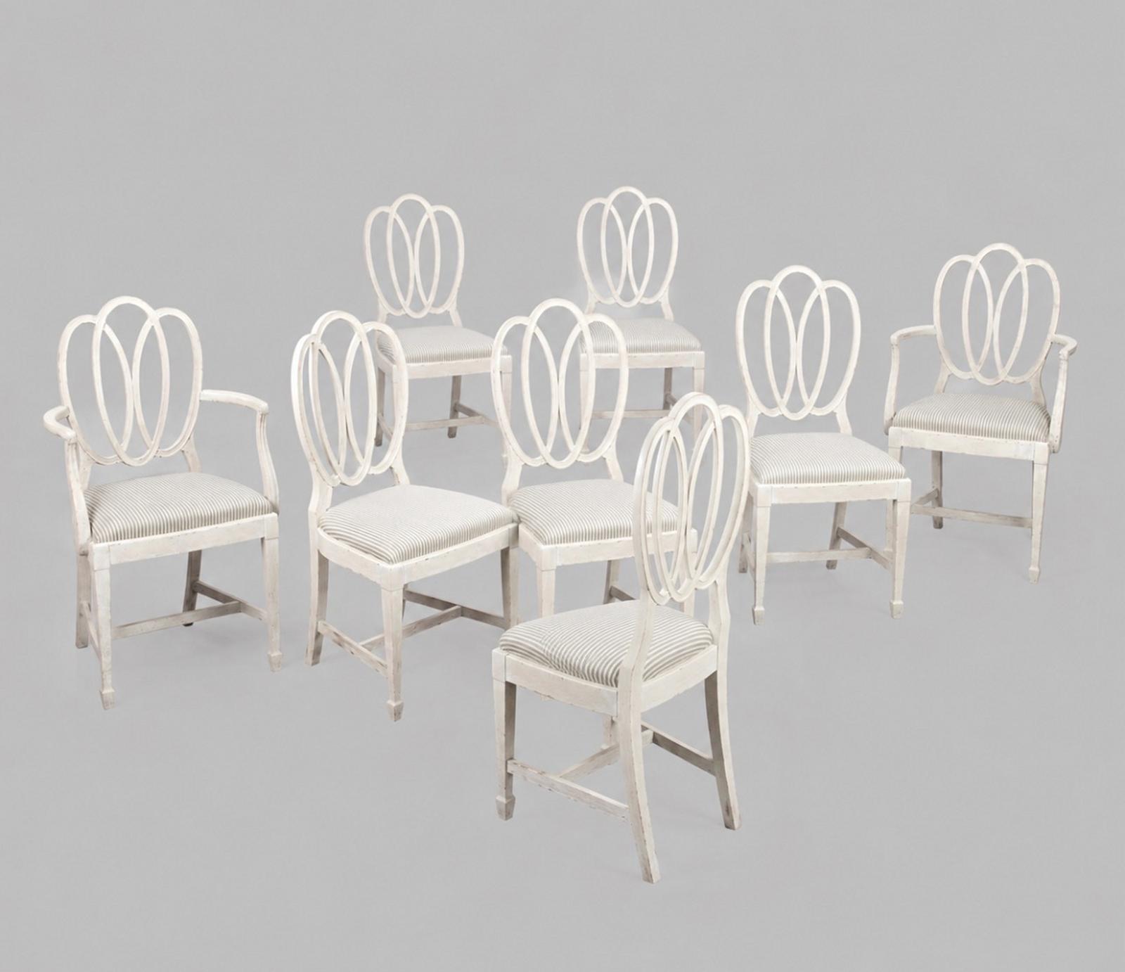 Fabulous Set of Eight Later Painted Dining Chairs (1 of 6) Fabulous Set of Eight Later Painted Dining Chairs (1 of 6)